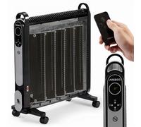 AREBOS Riscaldatore Convettore Portatile 2000 W Riscaldatore Elettrico Nero