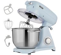 AREBOS Robot da Cucina 1800W 6L Ciotola in Acciaio Inox 6 Gradini Silenzioso