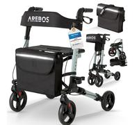 AREBOS rollator in alluminio pieghevole e leggero, ausilio per la deambulazione