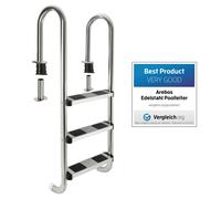 AREBOS Scala per piscina scala da incasso per piscina scala d’ingresso a 3 o 5