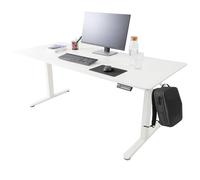 AREBOS Scrivania Elettrica Regolabile 180 x 80 cm | Altezza 72-118 cm | Funzione Memory | Tavolo Ergonomico Standing Desk | Postazione Seduta-in-Piedi | Bianco