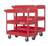 AREBOS Carrello portautensili Carrello da officina Carrello da montaggio 3 piani