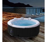 AREBOS Spa Gonfiabile 6 Persone 2400W 130 Getti Massaggio 40°C Jacuzzi LED Spa