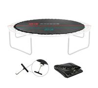 Arebos Tappeto trampolino Ø 257 cm | per trampolini con diametro di 305 cm, 72 occhielli e 165 mm di lunghezza della molla, portata 150 kg | cuciture 9 volte | polipropilene