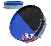 Arebos® Telo Copripiscina Rotondo Ø520 cm | Copertura 2 in 1 Estate/Inverno in PE 200g/m² | Telo Solare Piscina | Adatto per Piscine Ø 420 - 460 cm