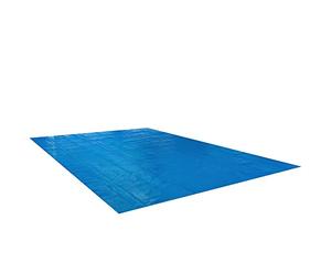 Arebos Telone solare per piscina rettangolare 8 x 5 m blu | Spessore telone solare 400 µm | Telo solare tagliabile su misura | Riscaldamento piscina Riscaldamento acqua | Telo termico