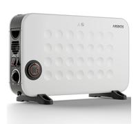 AREBOS Termoconvettore 2000W Turbo Ventola Termostato Antigelo bianco Silenzioso