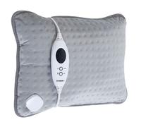 Arebos Cuscino riscaldante con imbottitura, spegnimento automatico e protezione da surriscaldamento, cuscino termico elettrico, 6 livelli di temperatura, 44 x 33 cm, telecomando a LED, lavabile in