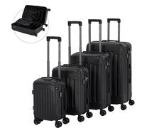 AREBOS Valigia da viaggio Set di 4 valigie a guscio duro Trolley S-M-L-XL Set