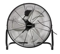 AREBOS Ventilatore da pavimento Ø50 cm | Ventilatore | 3 velocità | Elevata portata d'aria | Angolo di inclinazione regolabile a 100° | Nero