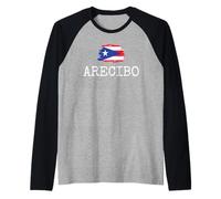 Arecibo Country Puerto Rico Family Trip Travel Uomo Donna Maglia con Maniche Raglan