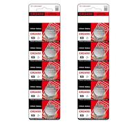 Arecobticy 10/5 Pezzi CR2450 Batteria a Bottone Celle 3V Tensione 600mAh Stabile Alimentazione per Orologi Elettronici Giocattolo per Orologi Calcolatrici Giocattolo