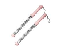 Arecobticy 2 pezzi di tensione regolabile asta di allenamento corda da battaglia sostituzione molla braccio espansore per bicipiti tricipiti allenamenti ergonomico flessibile molla braccio forza