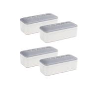 Arecobticy 4 distanziatori per copriwater in ABS, design di installazione rapida, antiscivolo, per sedile WC, paraurti per uso domestico