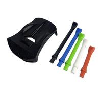 Arecobticy Base per tappeto erboso da golf con 5 tee simulatori pretagliati basi per palline da golf per pratica stabile dello swing e giochi all'aperto Base per tappeto erboso da golf con tee