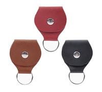 Arecobticy Borsa per raccogliere plettro per chitarra, organizer multifunzionale, con portachiavi