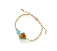 Arecobticy Cordino regolabile multicolore unico e a forma di cuore, leggero, regalo alla moda per donne e adolescenti, Misura unica, come descritto