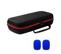 Arecobticy Custodia per microfono, doppia scatola da viaggio per microfono portatile, con parabrezza, per karaoke, canto, feste, conferenze, organizer per microfoni