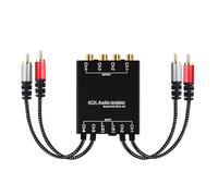 Arecobticy Filtro acustico professionale a 4 canali per isolamento acustico a terra per un suono chiaro in studios Ground Isolator