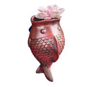 Arecobticy Fioriera per pesci macchiati da appendere per piante da appendere, facile installazione, resina per interni ed esterni, decorazione artigianale ornamento da appendere fioriera in resina