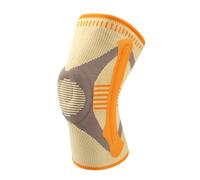 Arecobticy Ginocchiera sportiva con stabilizzatori a molla Supporti di compressione traspiranti per corsa basket ciclismo recupero manica ginocchio maglia