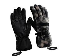 Arecobticy Guanti da sci antivento con cinghia regolabile termici per sci, snowboard, ciclismo, sci