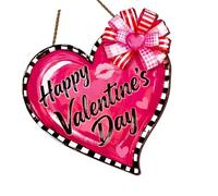 Arecobticy Ornamento in legno liscio a forma di cuore dal design elegante per la decorazione della casa e romanticismo con espressioni di affetto in legno