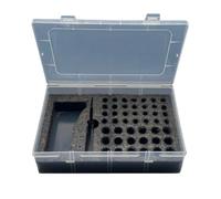 Arecobticy Scatola di immagazzinaggio industriale della batteria per le piccole celle AA PP robusto e contenitore semplice del supporto della batteria di progettazione della pila