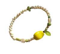 Arecobticy Set di perline a pera in resina elastica, impermeabili, leggeri, per stratificazione e stili casual, gioielli da polso elastici, Misura unica, come descritto