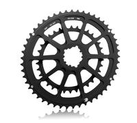 Arecobticy Sostituzione doppia corona per bici da strada, adatta per bici da 8/9/10/11/12 velocità, in metallo leggero, set doppio alluminio