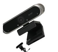 Arecobticy Telecamera permanente per computer con messa a fuoco rapida e supporto regolabile per videoconferenze professionali Webcam di apprendimento online