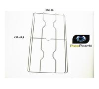 AREILOS XPER GRIGLIA 2 FUOCHI IN ACCIAIO CUCINA GAS CM.43,8 X 26 CON PERNI
