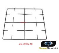 AREILOS XPER GRIGLIA CUCINA 4 FUOCHI NERA LUCIDA 49,8 x 43 cm