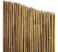 Arella Canna Intera Bamboo da esterno (1 x 3 Metri) Perfette per Recinzioni Decorazioni Coperture Divisori Ombreggiante