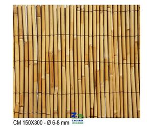 ARELLA CANNETO STUOIA BAMBU'CM 150X300 DIAM. 6-8 mm X RECINTARE ARREDO ESTERNO