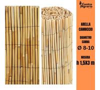 Arella in bamboo canniccio Lux canne bambu recinzione per giardino h 1,5 x 3 m