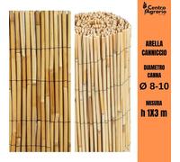 Arella in bamboo canniccio Lux canne di bambu recinzione per giardino h 1 x 3 m