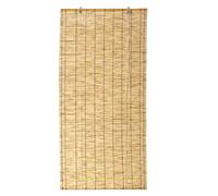 Arella in bambù con Carrucola 90x180 cm, Tapparella a Rullo in Cannetta di bambù Naturale, Tenda per Finestre e Porte con Sistema a Corda e Regolazione Manuale