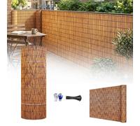 Arella In Canna Di Bamboo River Per Recinzioni E Coperture Privacy Ombreggiante In Rotoli 50 80 150 170 180cm Canniccio Frangivista Ombreggiante Da Giardino, Balcone