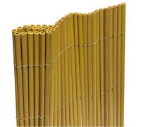 VERDELOOK | Arella Plasty 1x3 Metri, Colore Naturale, Arella In Plastica con Cannette Rotonde, Stabilizzata Raggi UV, Per Recinzioni, Staccionate, Balconi e Terrazzi