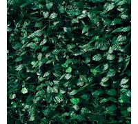 Arella Siepe Sintetica Artificiale 1x3m in PVC con Rete Ombreggiante Ranieri Foglie di Lauro