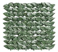 ROTOLO SIEPE SINTETICA ARTIFICIALE EDERA FINTA VERDE FOGLIA LAURO 3 x 1 m 3x1 mt