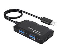 AreMe Adattatore Micro USB OTG Hub con 4 porte USB + porta di alimentazione per Fire Stick 4K, NES/SNES Classic Mini, Playstation Classic, Raspberry Pi Zero e altri dispositivi host con micro USB