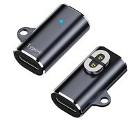 AreMe Confezione da 2 adattatori magnetici di tipo C, convertitore di ricarica USB-C per AfterShokz Aeropex, Shokz OpenRun, OpenRun Pro, OpenRun Mini, OpenComm senza cavo di ricarica, grigio