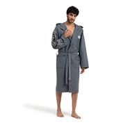 ARENA Accappatoio unisex Zeal Plus in microfibra, Grey-white, M