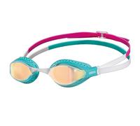 arena Airspeed Mirror Occhialini Nuoto da Gara Anti-Appannamento Unisex Adulto, Occhialini Piscina con Ampie Lenti, Protezione UV, 3 Ponti Nasali Intercambiabili, Guarnizioni Air Seals