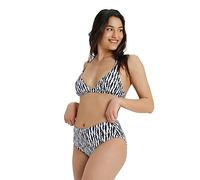 ARENA All Over - Bikini da donna con scollo all'americana, alla moda, due pezzi, per spiaggia e piscina, nero multicolore, S