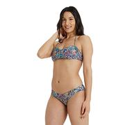ARENA Allover Bikini Donna a Fascia, Costume da Bagno con Tessuto Stretch ad Asciugatura Rapida, Costume da Donna con Coppe Removibili e Top con Laccetti