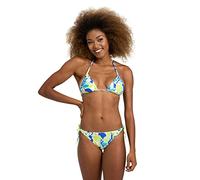 Arena Allover Bikini Donna a Triangolo, Costume da Bagno con Tessuto Elasticizzato Riciclato ad Asciugatura Rapida, Costume da Donna con Coppe Removibili, Top e Slip con Laccetti