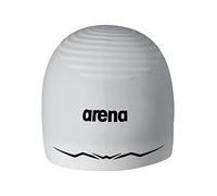 arena Aquaforce Wave - Cuffia da nuoto in silicone unisex da corsa per donne e uomini, per nuoto o allenamento, colore bianco, taglia M